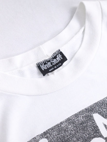 90s newspaper tee white-black