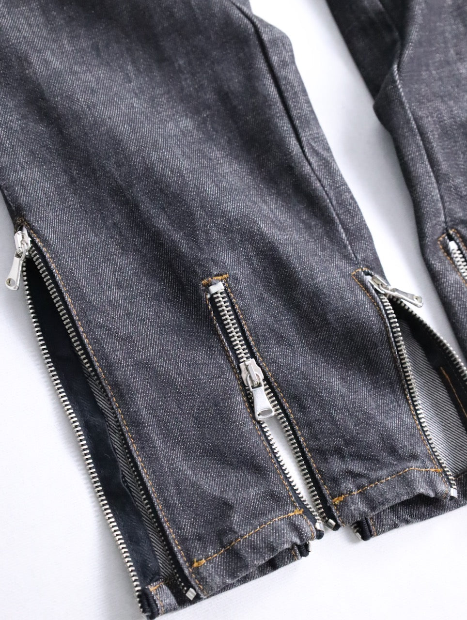 Dolce&Gabbana hem zip denim pants indigo