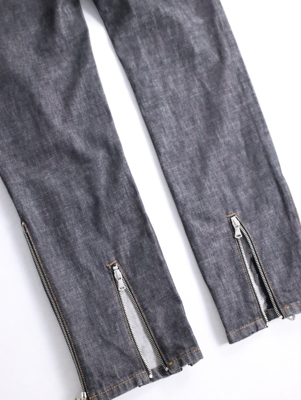 Dolce&Gabbana hem zip denim pants indigo
