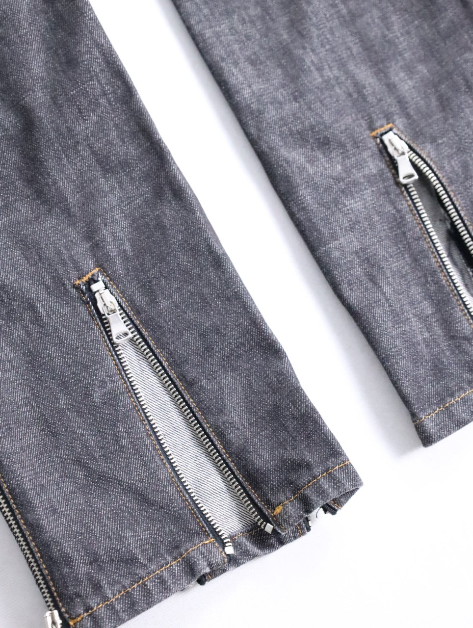 Dolce&Gabbana hem zip denim pants indigo