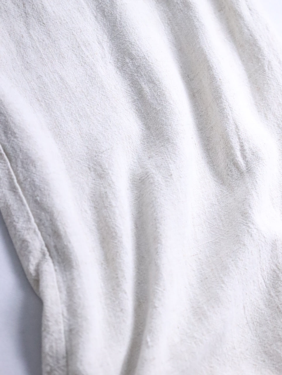 linen cotton wide straight easy pants ivory