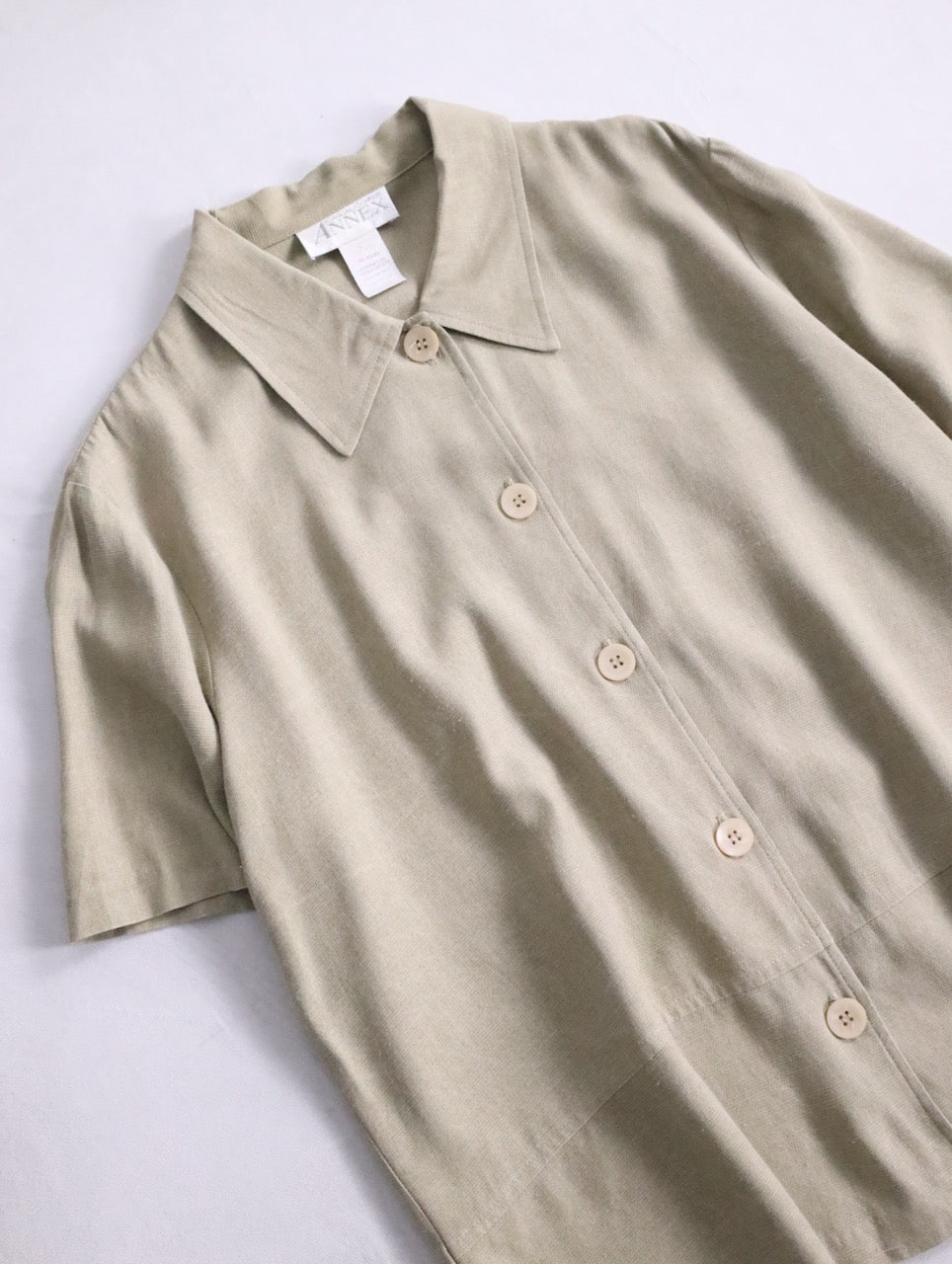 S/S shirt & easy pants setup beige