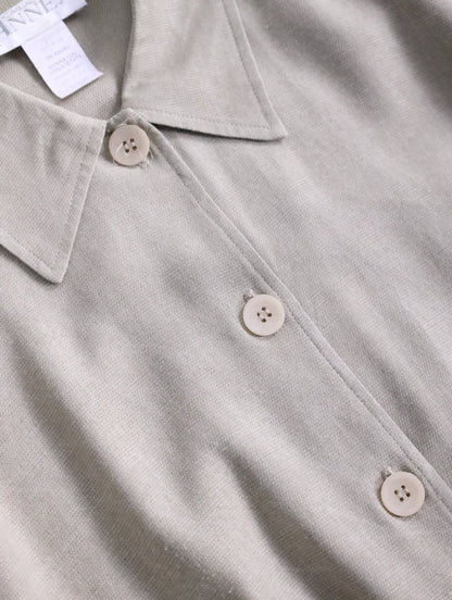 S/S shirt & easy pants setup beige