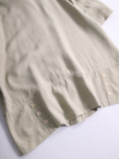 S/S shirt & easy pants setup beige