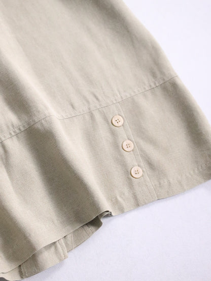 S/S shirt & easy pants setup beige