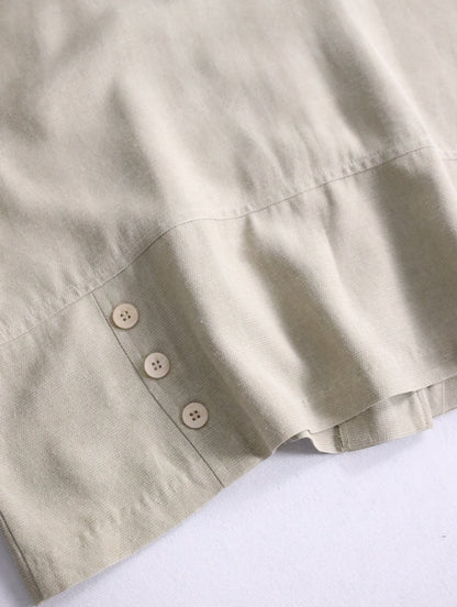 S/S shirt & easy pants setup beige