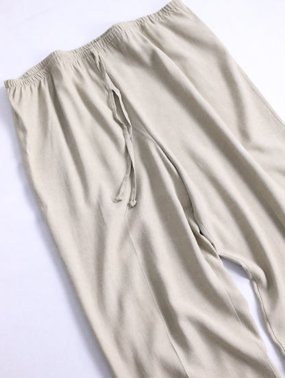 S/S shirt & easy pants setup beige