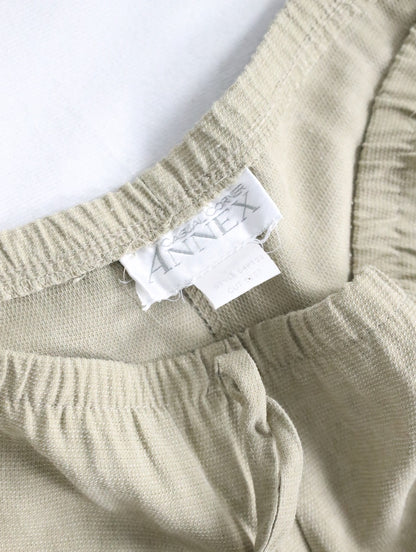 S/S shirt & easy pants setup beige