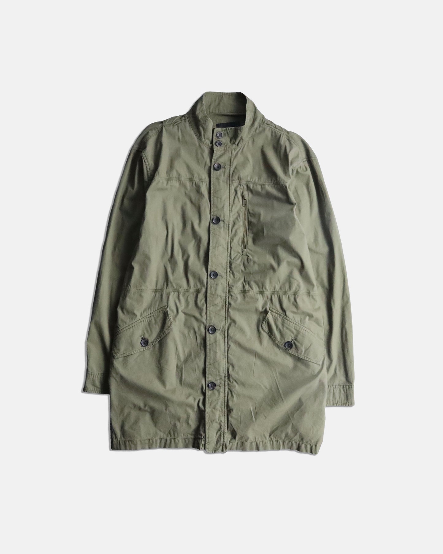 Banana Republic light cotton long jacket khaki