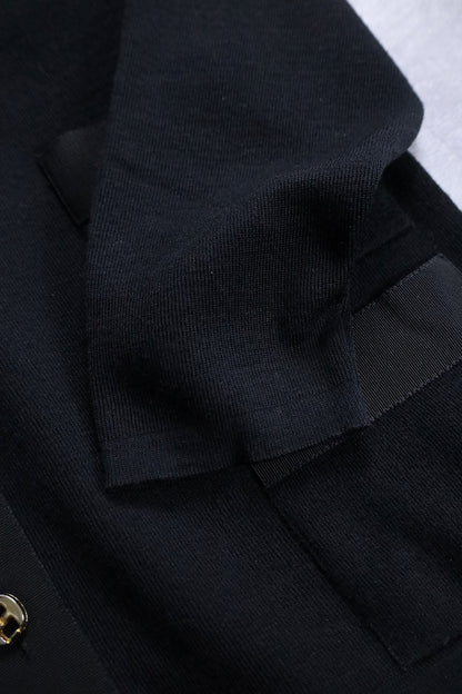 Ferragamo knit cardigan pocket black