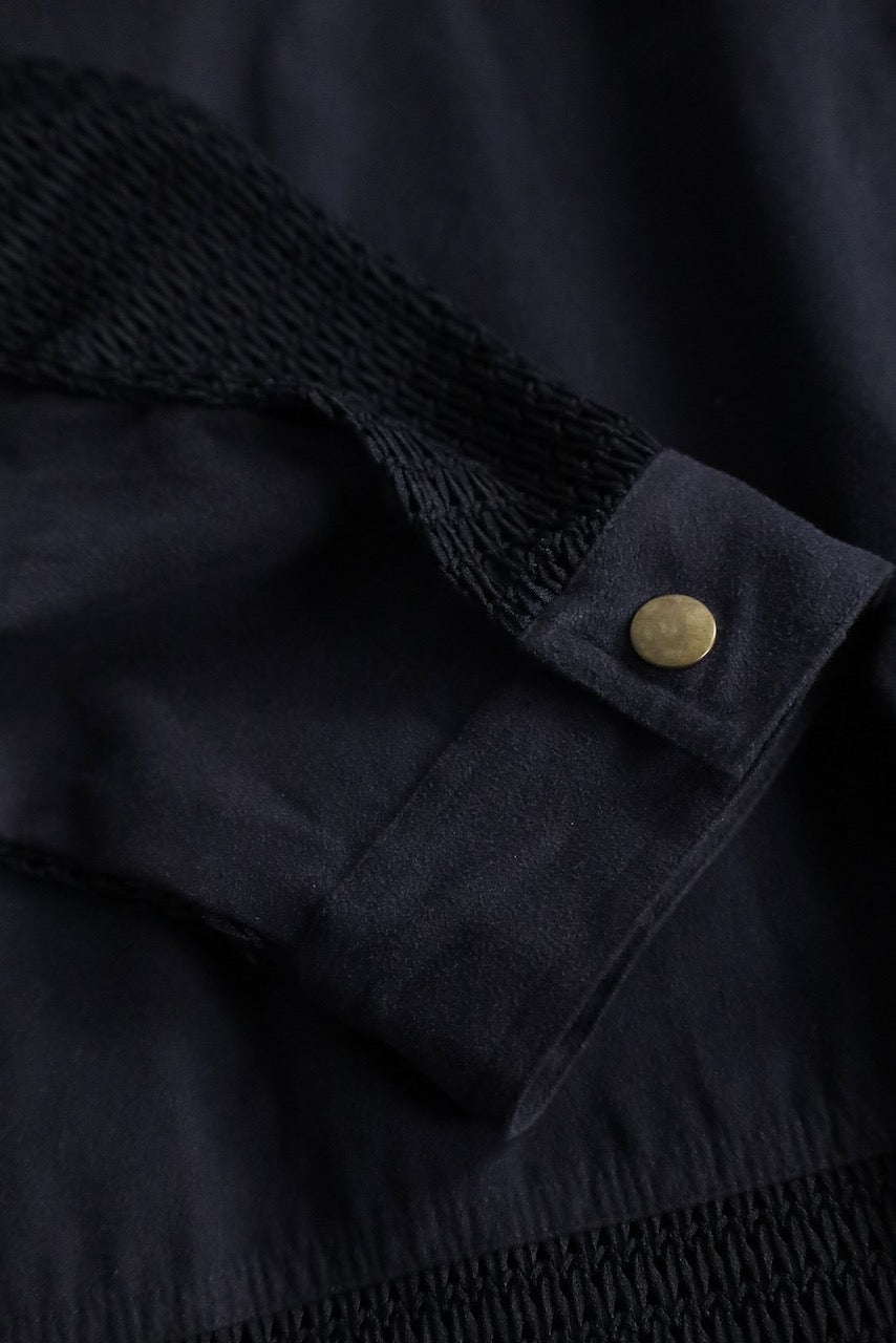 mesh switch design shirt black
