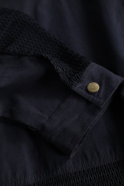 mesh switch design shirt black