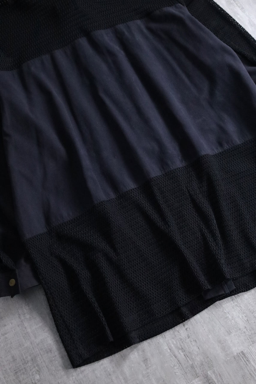 mesh switch design shirt black