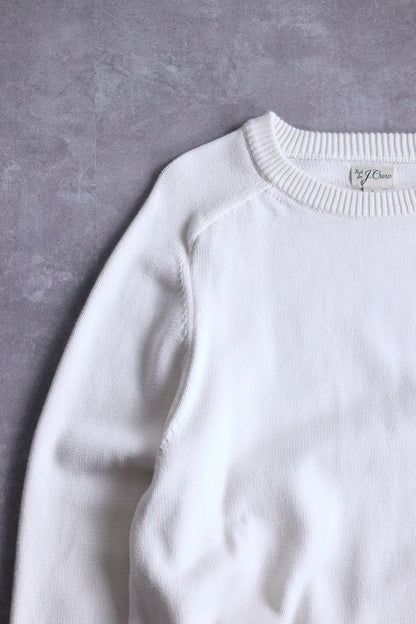 j.crew cotton knit white