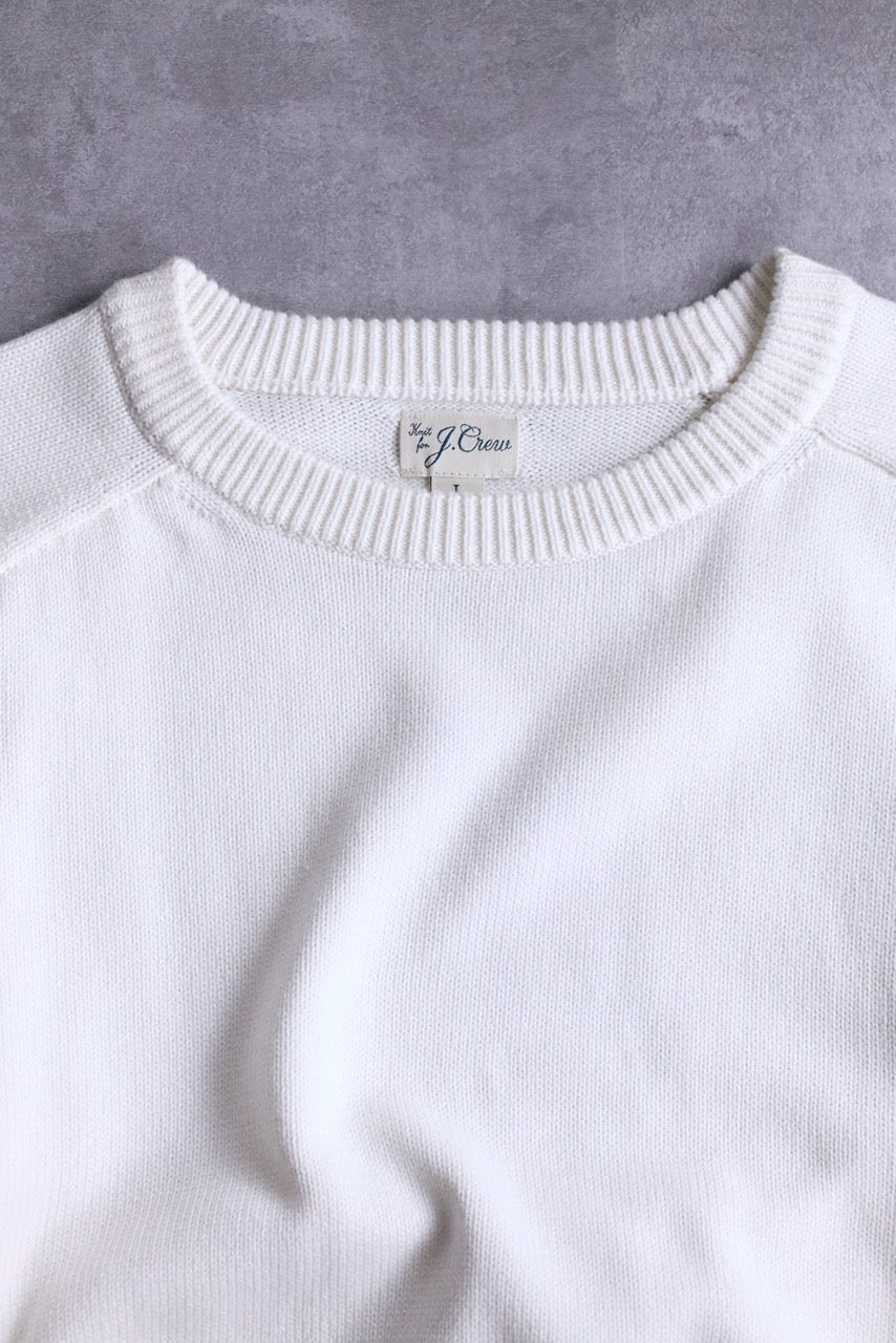j.crew cotton knit white
