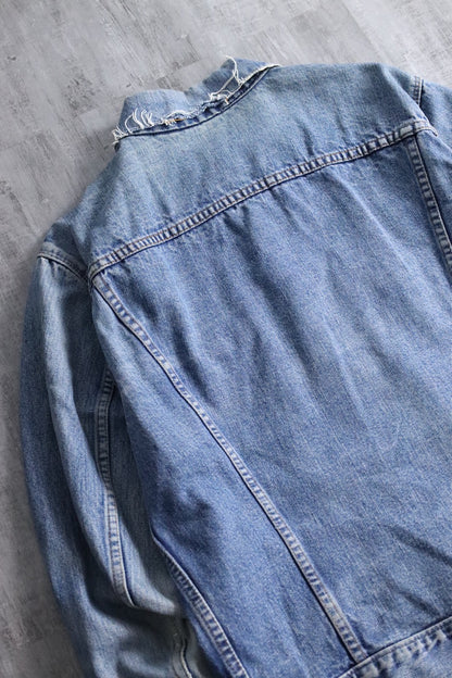 Levi's heart patch denim jacket blue