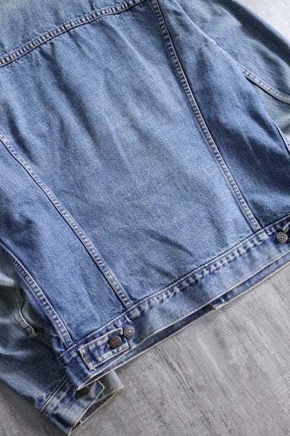 Levi's heart patch denim jacket blue