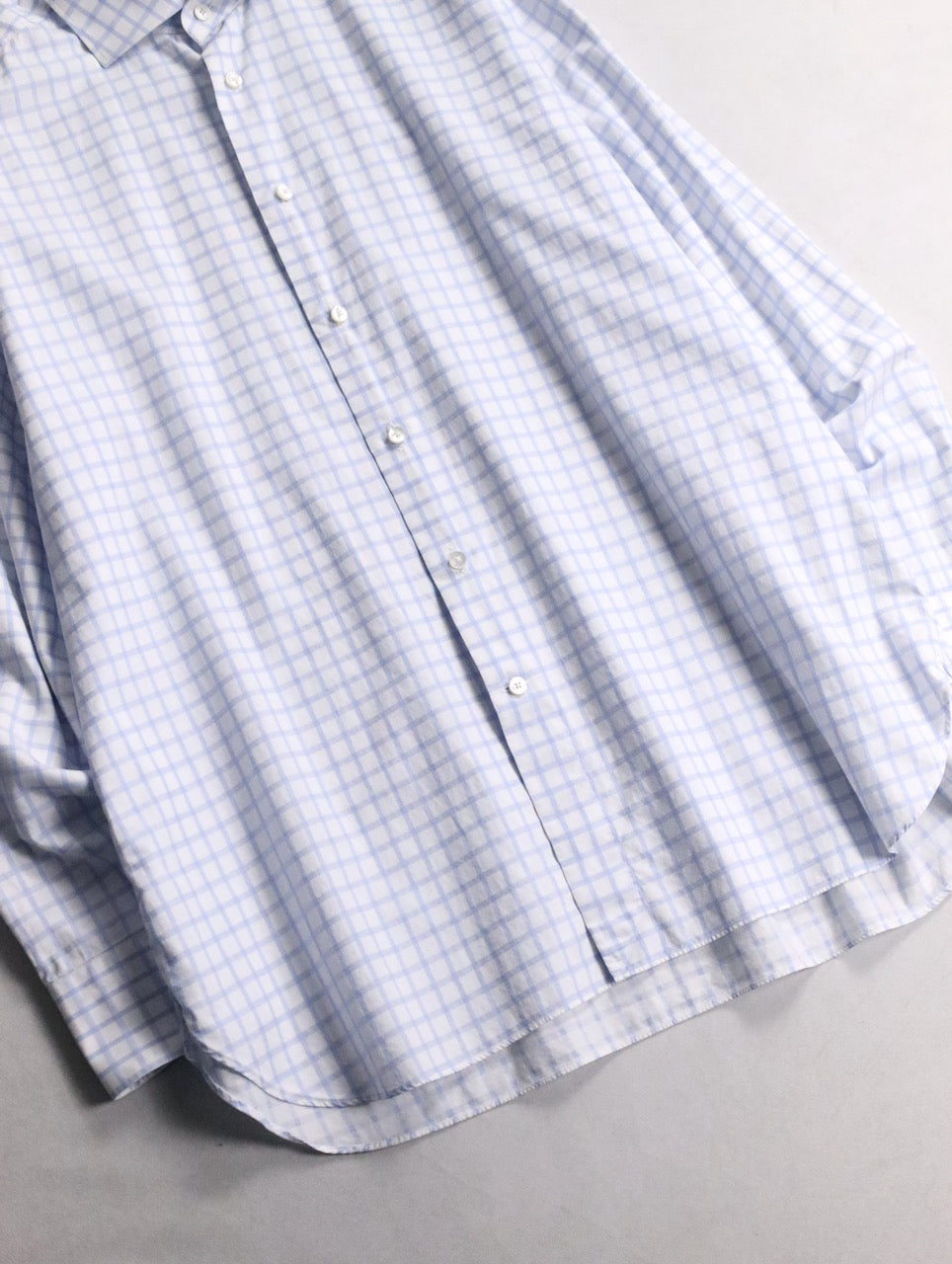 Ermenegildo Zegna check shirt white-lightblue