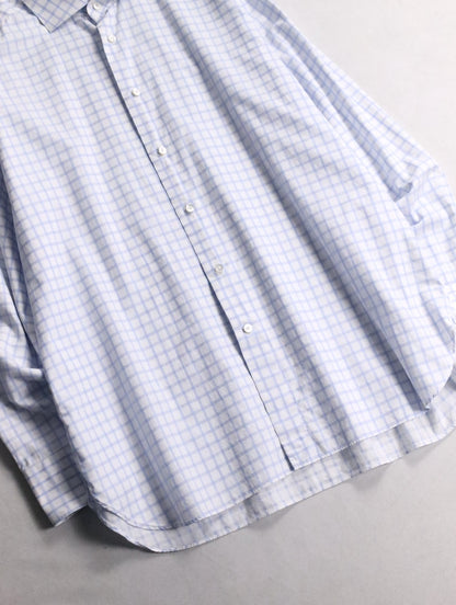 Ermenegildo Zegna check shirt white-lightblue