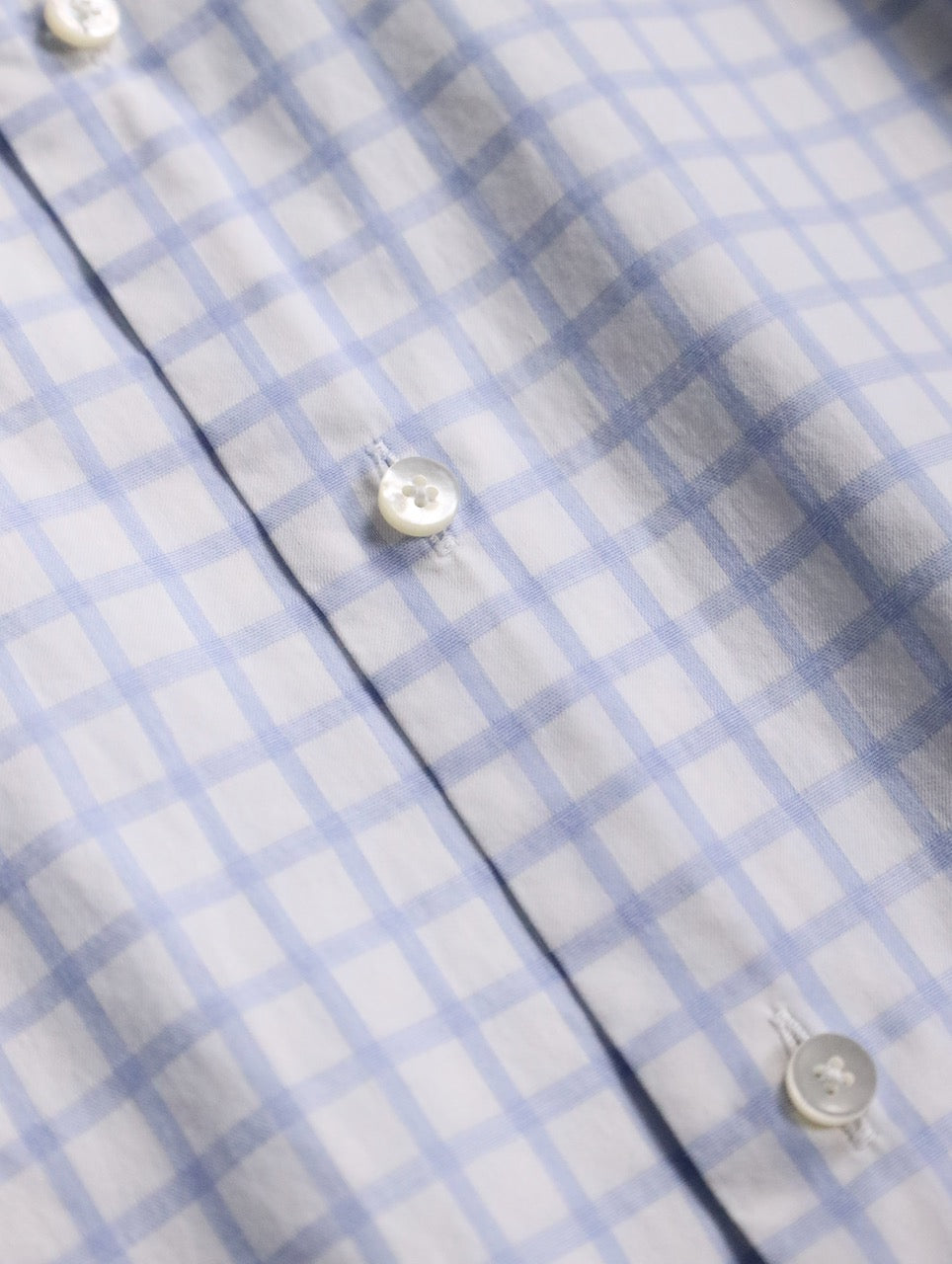 Ermenegildo Zegna check shirt white-lightblue