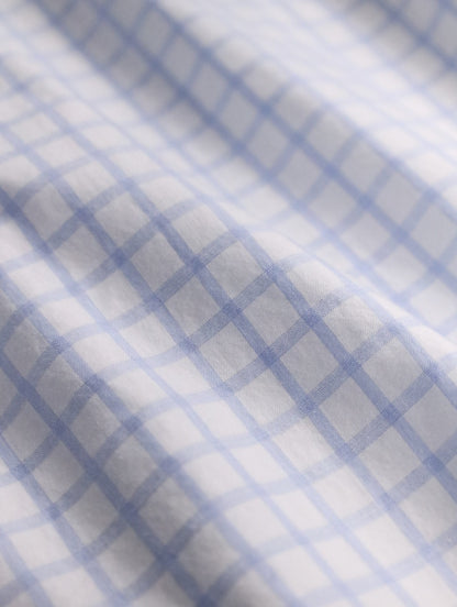 Ermenegildo Zegna check shirt white-lightblue