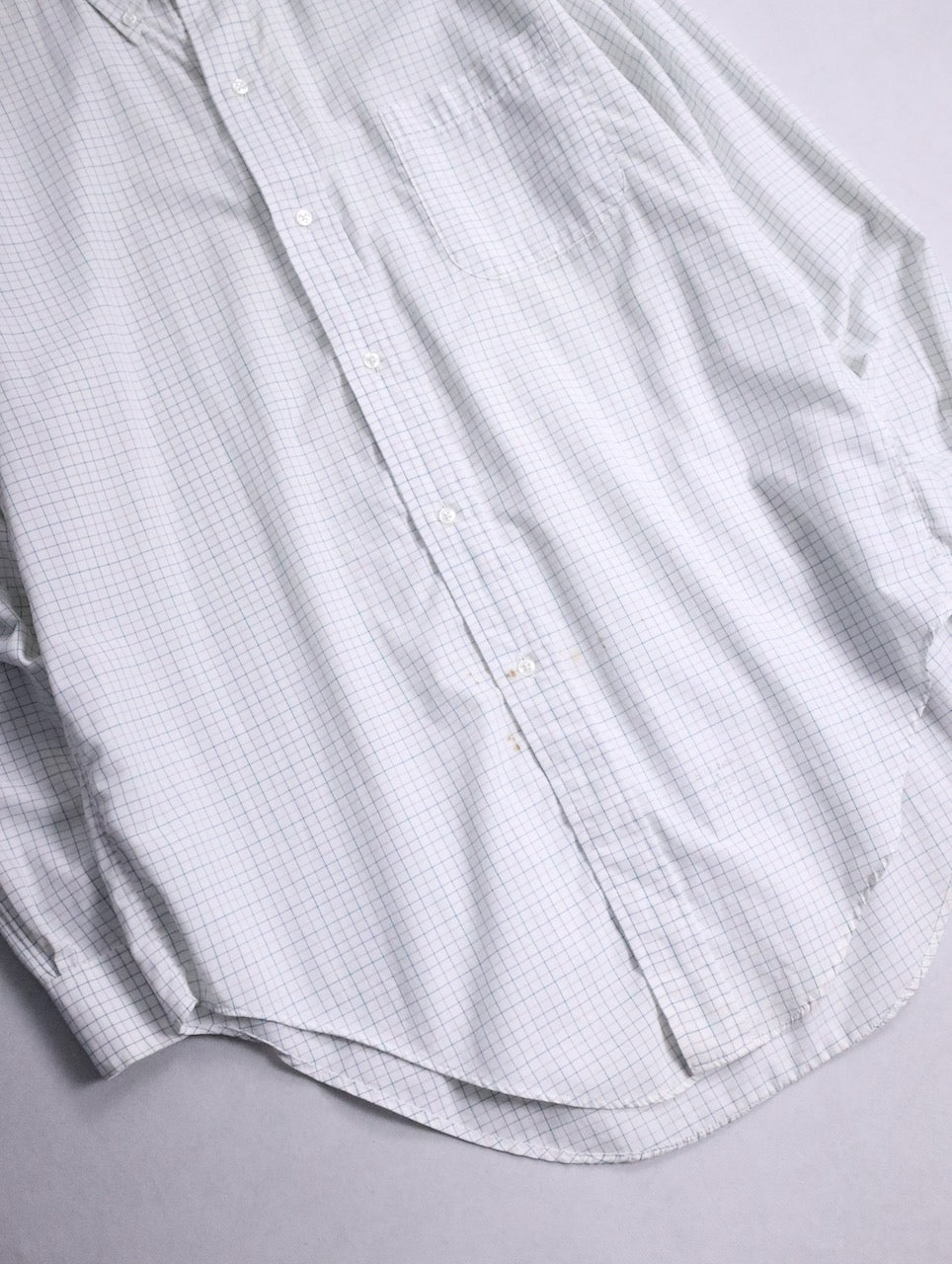 Brooks Brothers check shirt white