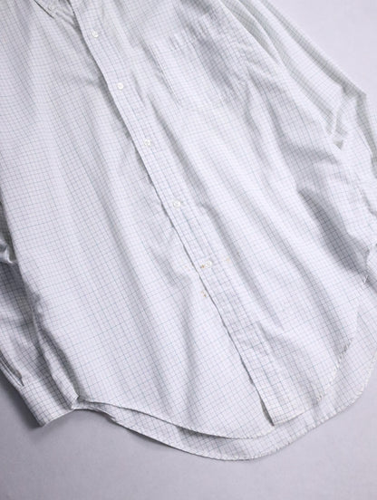 Brooks Brothers check shirt white