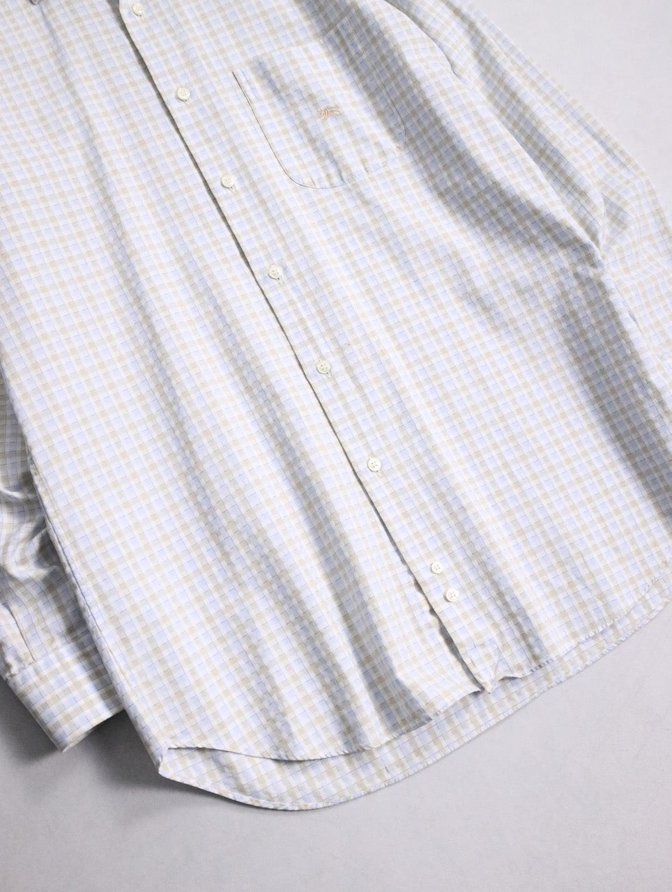 Burberry check shirt whiteblue-beige