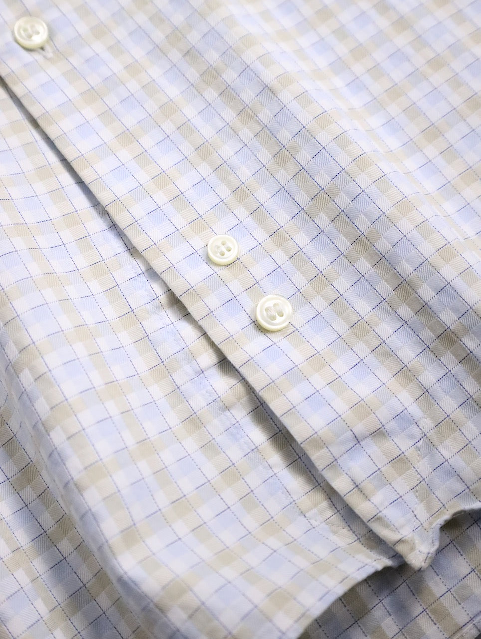 Burberry check shirt whiteblue-beige