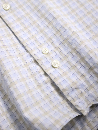 Burberry check shirt whiteblue-beige