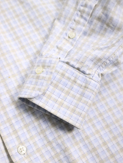 Burberry check shirt whiteblue-beige