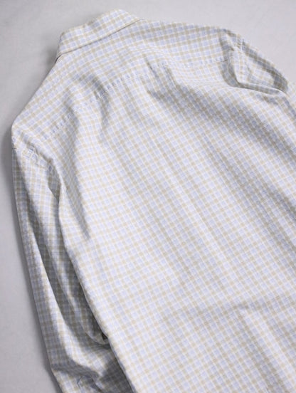 Burberry check shirt whiteblue-beige
