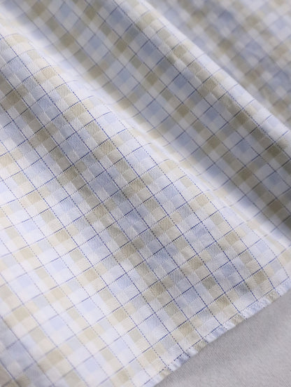 Burberry check shirt whiteblue-beige