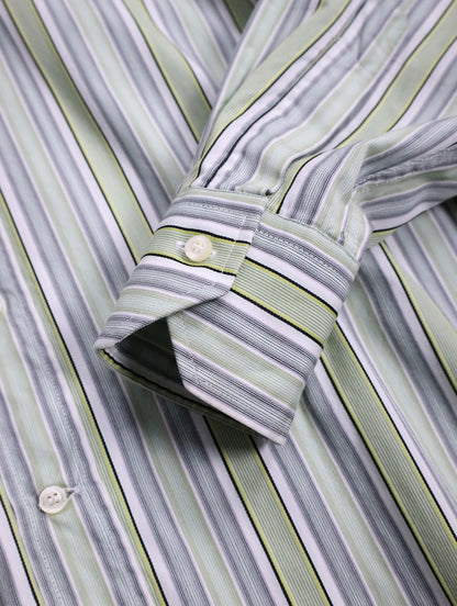 ETRO multi stripe shirt limegreen