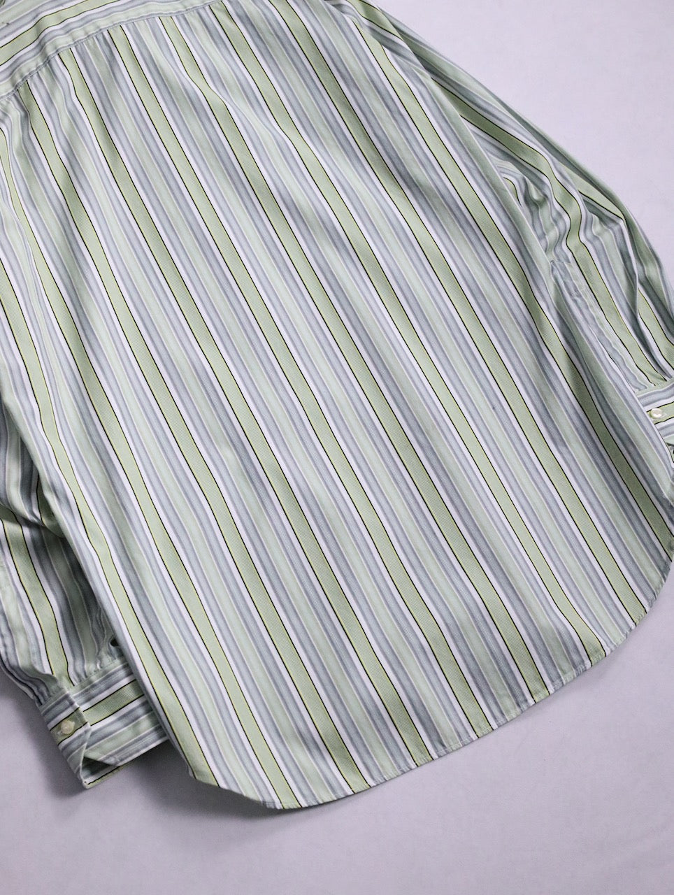 ETRO multi stripe shirt limegreen