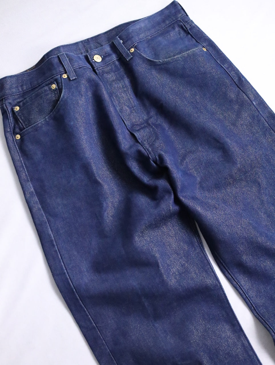Levi's gloss denim pants blue