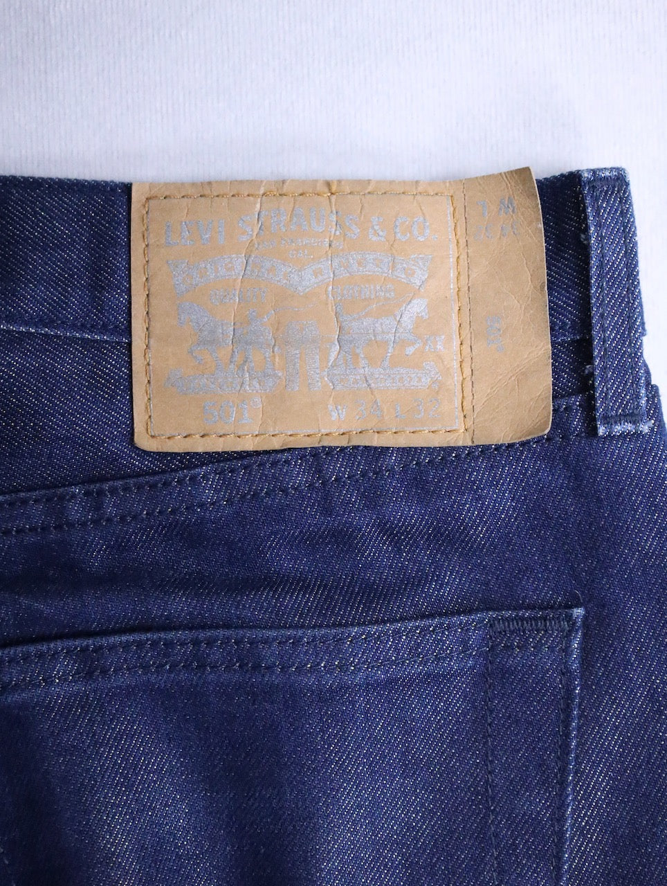 Levi's gloss denim pants blue