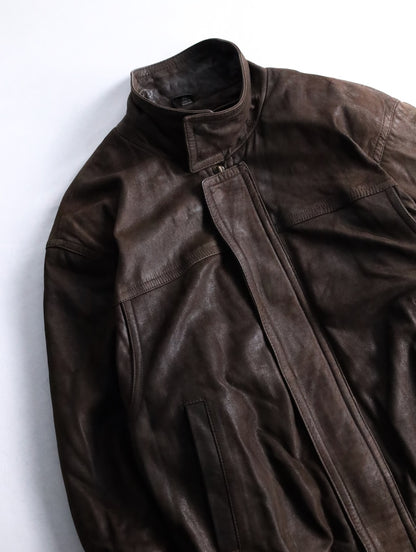 Adventure Bound blouson leather jacket brown