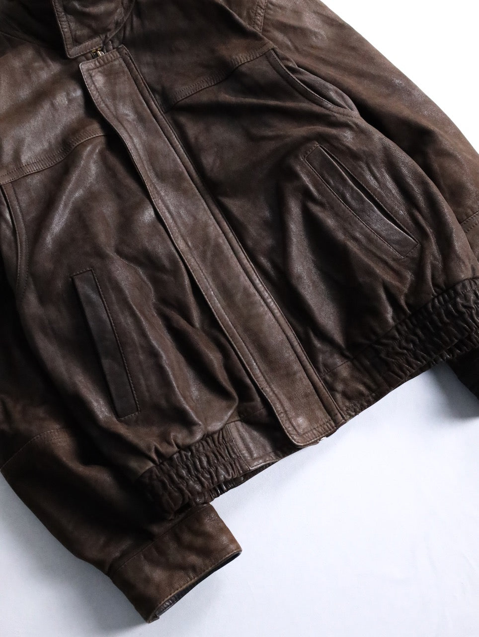 Adventure Bound blouson leather jacket brown