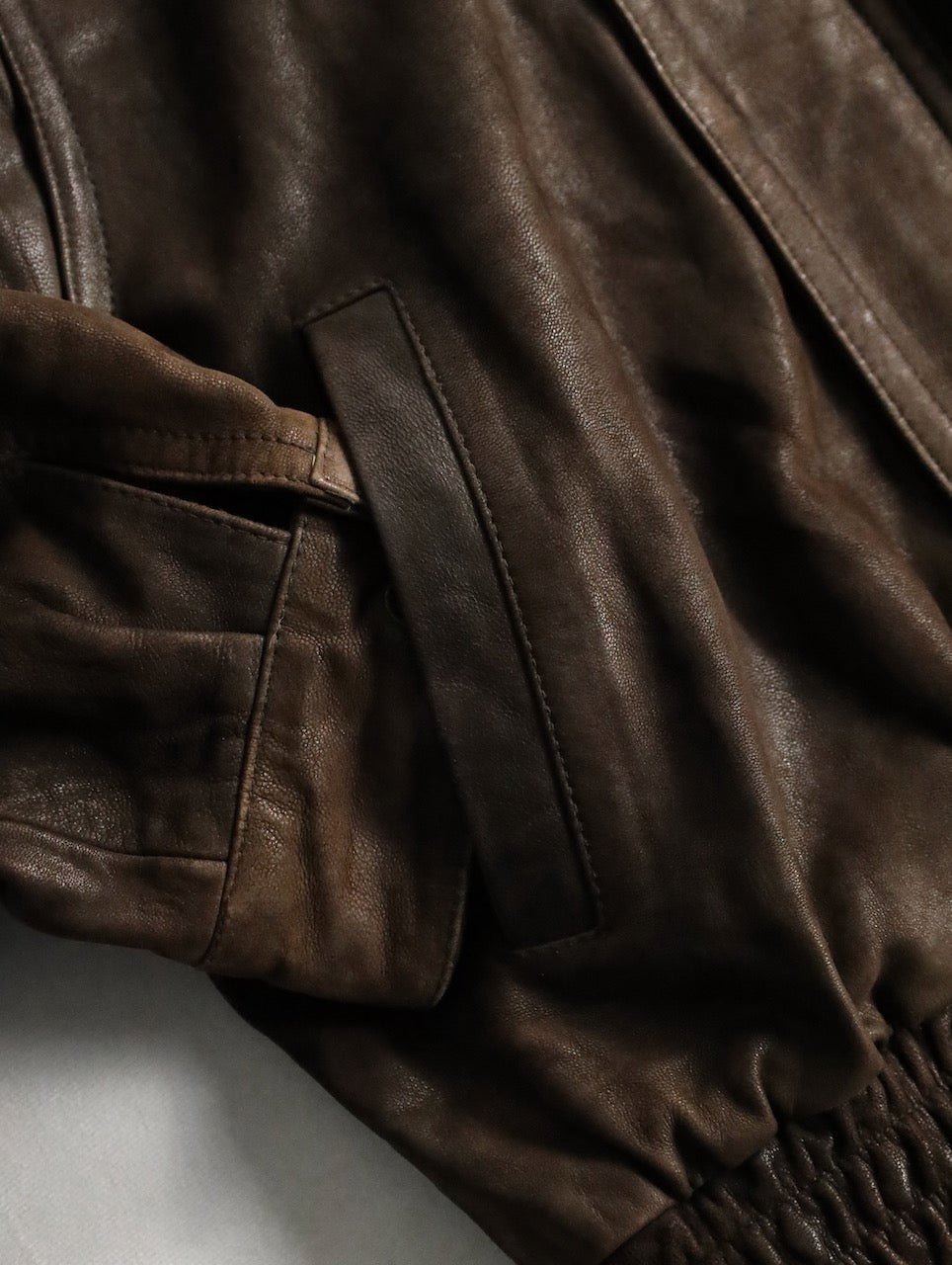 Adventure Bound blouson leather jacket brown