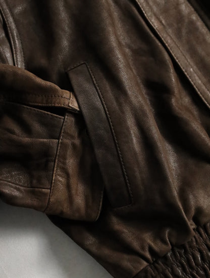 Adventure Bound blouson leather jacket brown