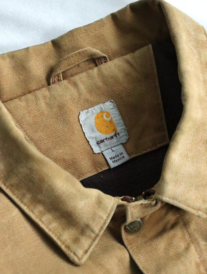 Carhartt duck work jacket beige