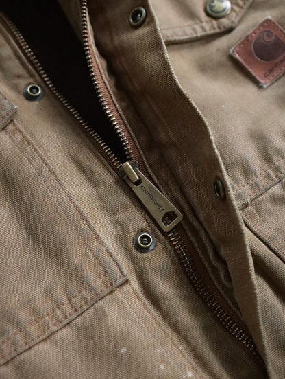Carhartt duck work jacket beige