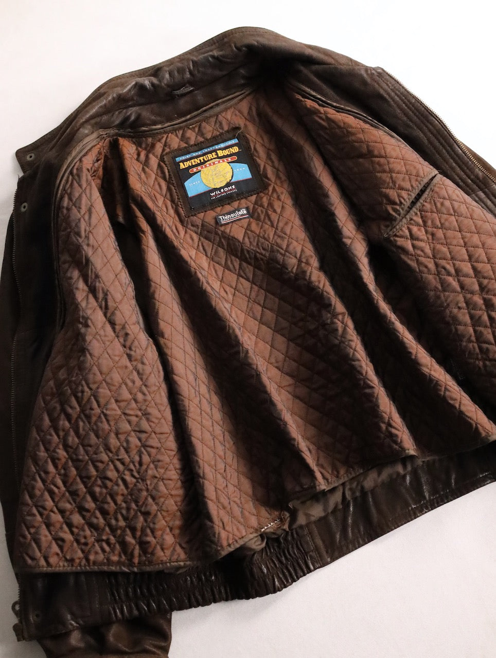 Adventure Bound blouson leather jacket brown