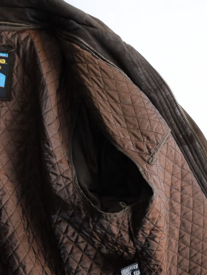 Adventure Bound blouson leather jacket brown