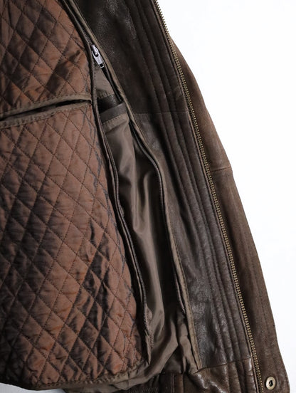 Adventure Bound blouson leather jacket brown