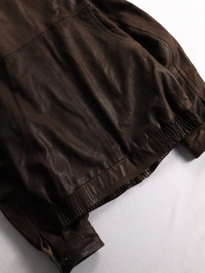 Adventure Bound blouson leather jacket brown