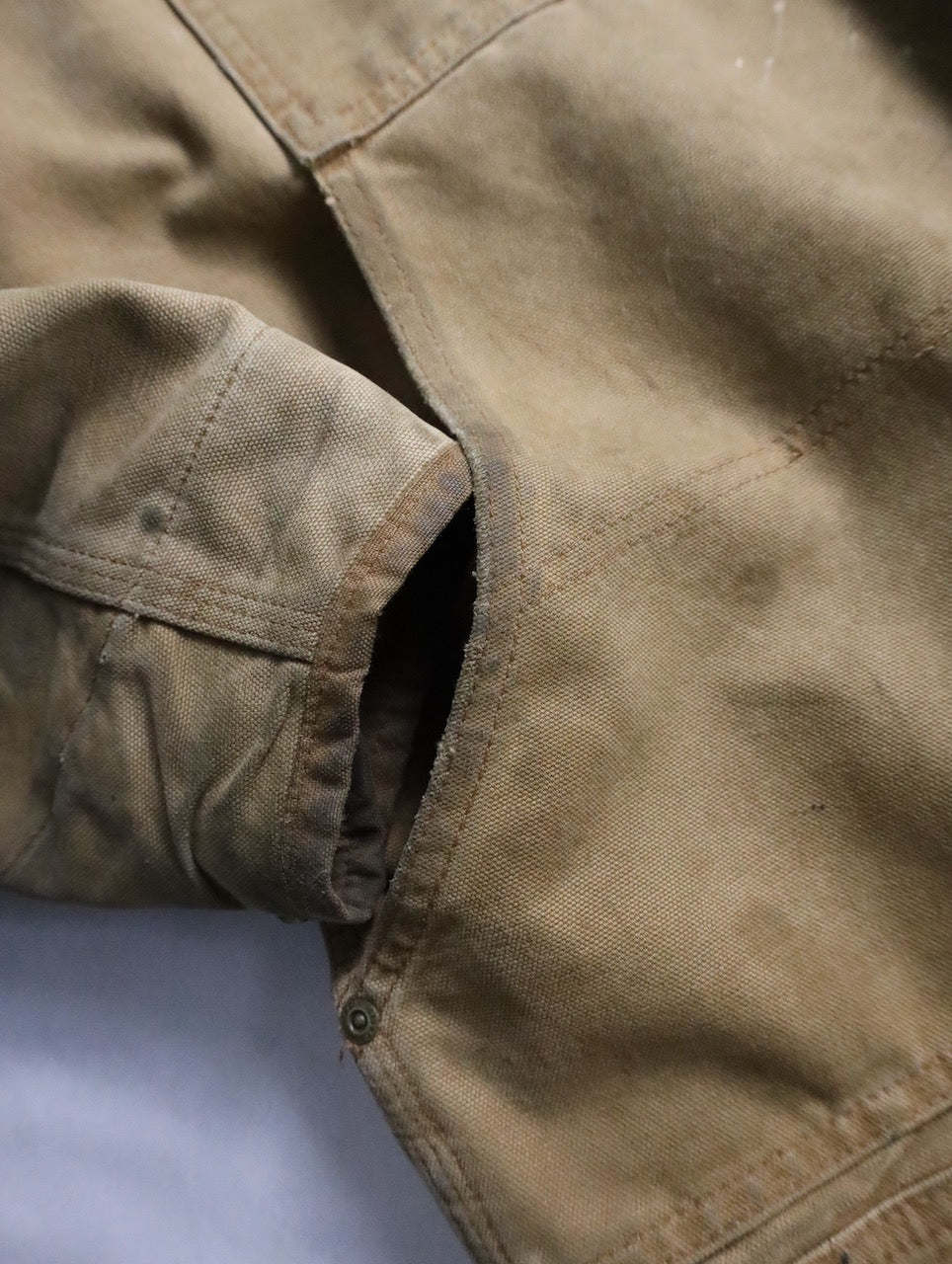 Carhartt duck work jacket beige