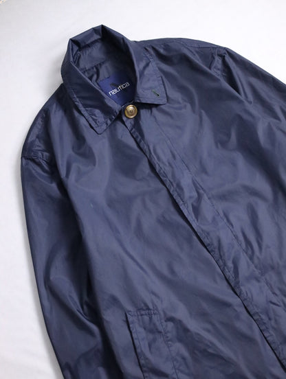 NAUTICA nylon touch coat navy