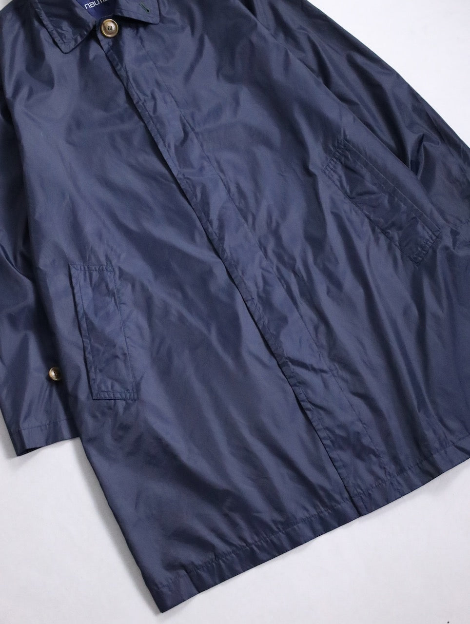 NAUTICA nylon touch coat navy